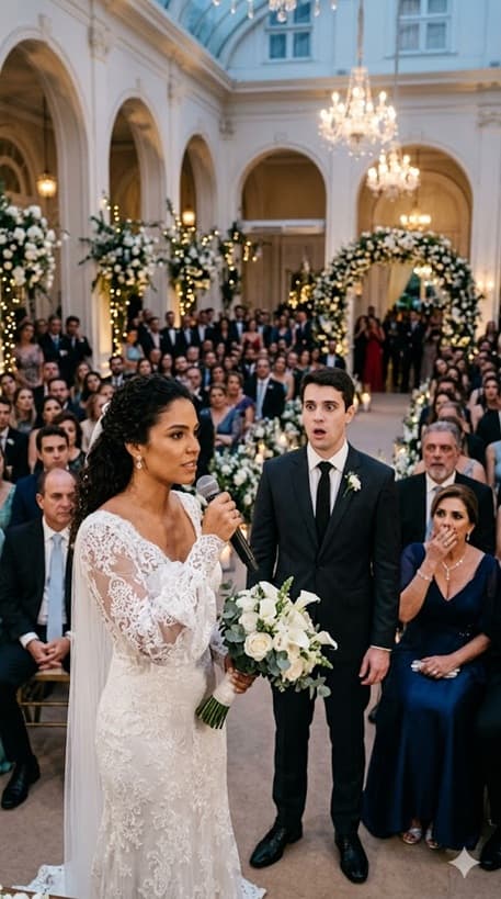 “1 HORA ANTES DO MEU CASAMENTO NO BRASIL, OUVI UM SEGREDO CHOCANTE… E MINHA RESPOSTA NO ALTAR DEIXOU TODA A FAMÍLIA DO NOIVO EM SILÊNCIO”