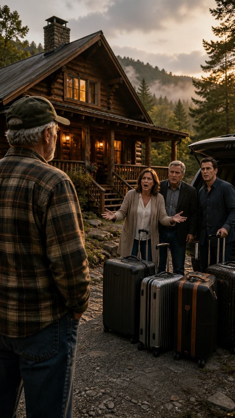 I retired, left the city, and moved back to the peaceful cabin I spent 25 years building in the Smoky Mountains… Then my son called and told me: “Dad, you’ll need to move out. My in-laws are moving in.” I didn’t argue. I didn’t fight. But when they arrived with their suitcases… what they found waiting for them left the whole family speechless.