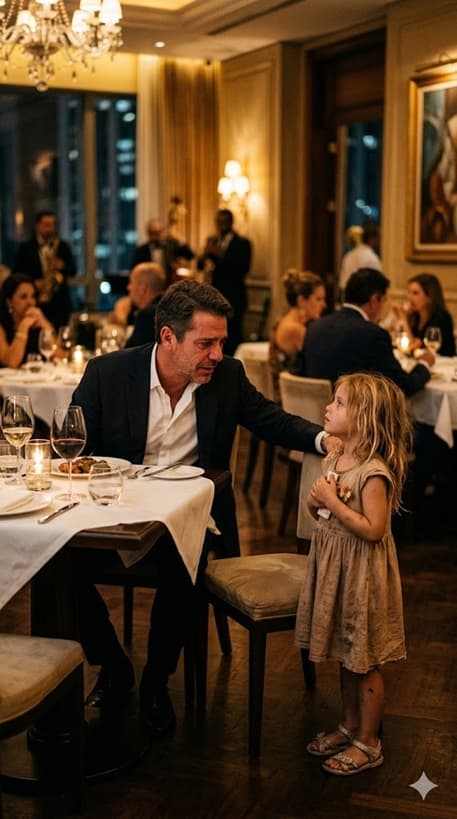 “PAI, POSSO SENTAR E COMER COM VOCÊ?” – A NOITE EM UM RESTAURANTE DE LUXO EM SÃO PAULO QUE FEZ UM MILIONÁRIO DESMORONAR AO ENCARAR UMA VERDADE IMPOSSÍVEL DE IGNORAR…